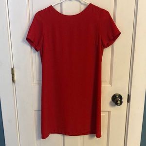 Lulu’s red shift/t shirt dress